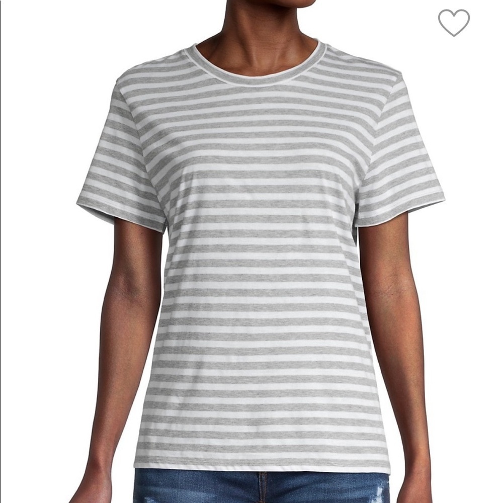 Vince Stripe Crewneck T-Shirt